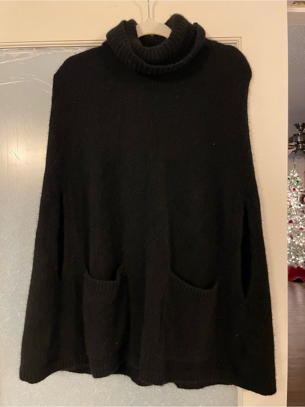Joseph Black Turtleneck Pocket Sweater